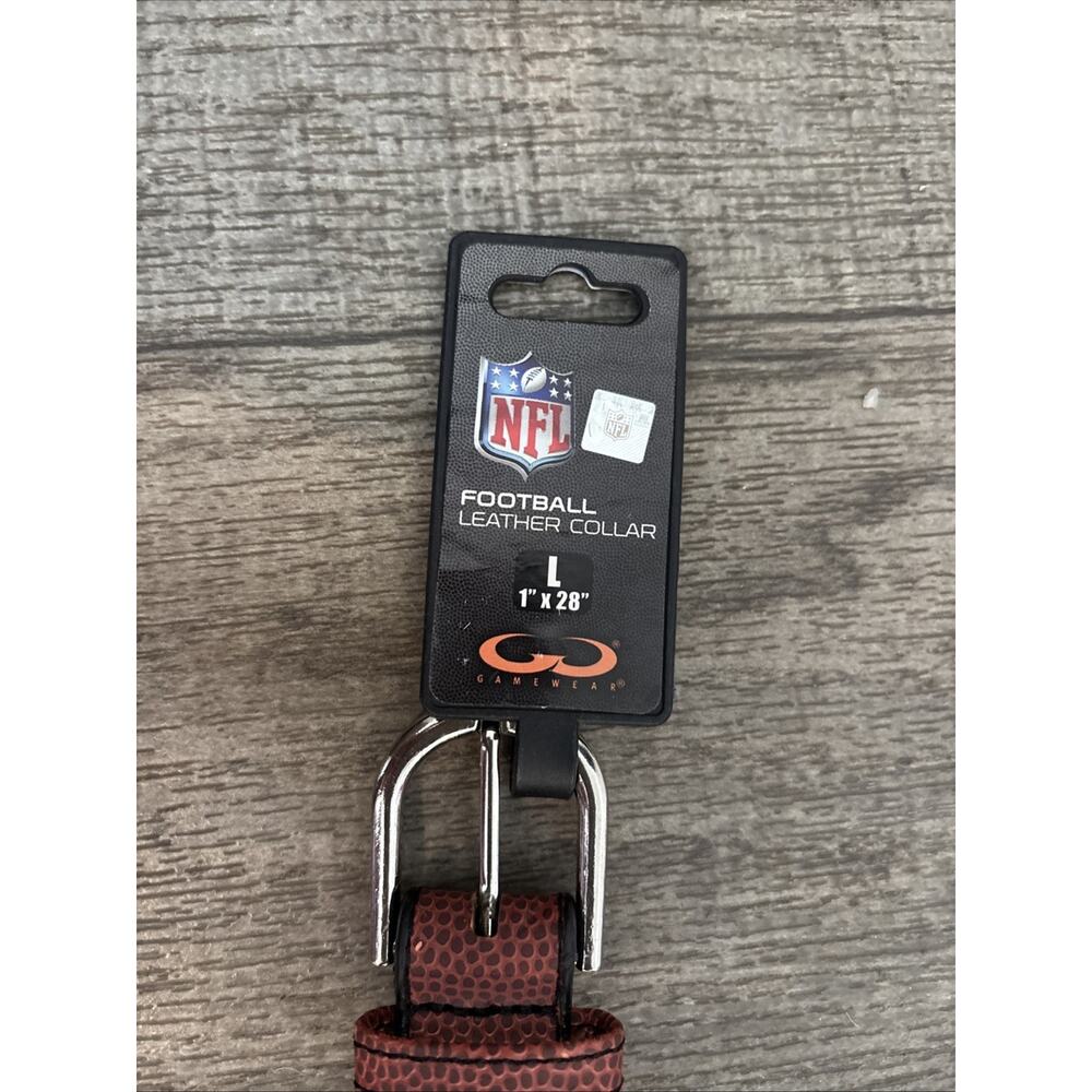 NWT Vintage Dallas Cowboys Dog Collar Large GameWear Football Leather NFL - Picture 4 of 6